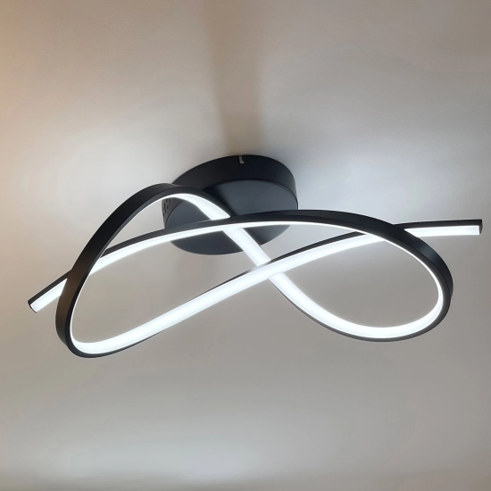 PAUL 19602C-BK LAMPA SUFITOWA CZARNA/BLACK ZUMA LINE