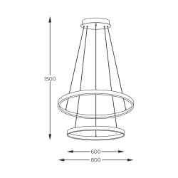 BRENO 2023200-GD LAMPA WISZĄCA ZŁOTA Zuma Line - zdjęcie produktu