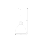 MENSA A8050L-SBK LAMPA WISZĄCA CZARNO-ZŁOTA/BLACK-GOLD ZUMA LINE