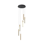 ELIOT MD4768-6-3BMT LAMPA WISZĄCA CZARNA-DREWNO Zuma Line - zdjęcie produktu