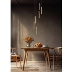 ELIOT MD4768-6-3BMT LAMPA WISZĄCA CZARNA-DREWNO/BLACK-WOOD ZUMA LINE ----- wysyłka 24 H ----