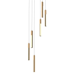 ELIOT MD4768-6-3BMT LAMPA WISZĄCA CZARNA-DREWNO Zuma Line - zdjęcie produktu