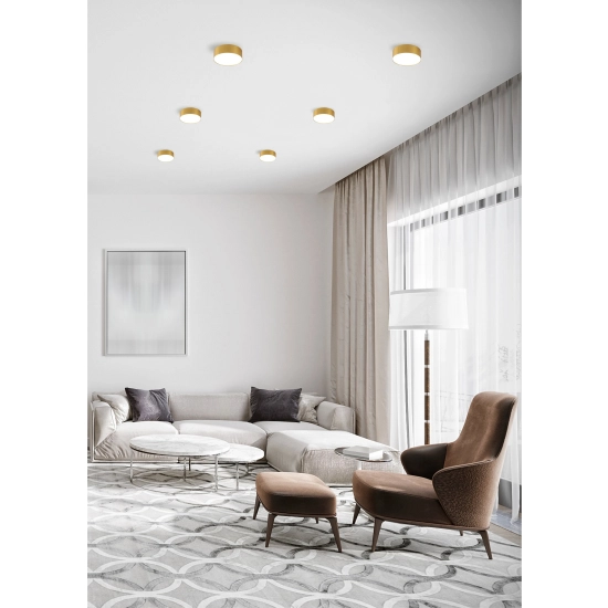 SOLARI WM-TD8880-M-3K-G LAMPA SUFITOWA ZŁOTA/GOLD ZUMA LINE