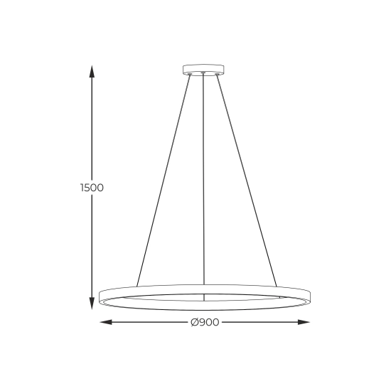 HORIK PEN89424-90BK LAMPA WISZĄCA CZARNA/BLACK ZUMA LINE