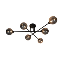 BASIS CL22017A-6 LAMPA SUFITOWA CZARNA Zuma Line - zdjęcie produktu