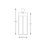 ESTERNO 1003 LAMPA STOŁOWA ZUMA LINE