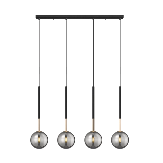 ARCTURUS P0574-04D-SDFZ LAMPA WISZĄCA CZARNO-ZŁOTA Zuma Line - zdjęcie produktu