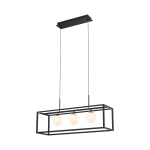 PIRO MD3115-3-3BT LAMPA WISZĄCA z pilotem CZARNA Zuma Line - zdjęcie produktu