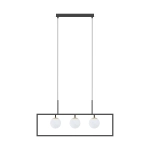 PIRO MD3115-3-3BT LAMPA WISZĄCA z pilotem CZARNA/BLACK ZUMA LINE