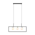 PIRO MD3115-3-3BT LAMPA WISZĄCA z pilotem CZARNA/BLACK ZUMA LINE