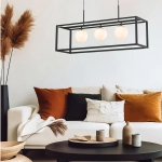 PIRO MD3115-3-3BT LAMPA WISZĄCA z pilotem CZARNA/BLACK ZUMA LINE