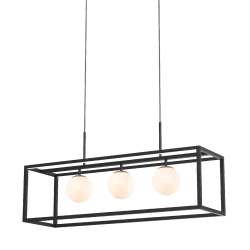 PIRO MD3115-3-3BT LAMPA WISZĄCA z pilotem CZARNA Zuma Line - zdjęcie produktu