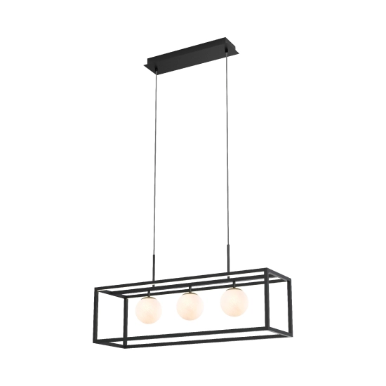 PIRO MD3115-3-3BT LAMPA WISZĄCA z pilotem CZARNA Zuma Line - zdjęcie produktu