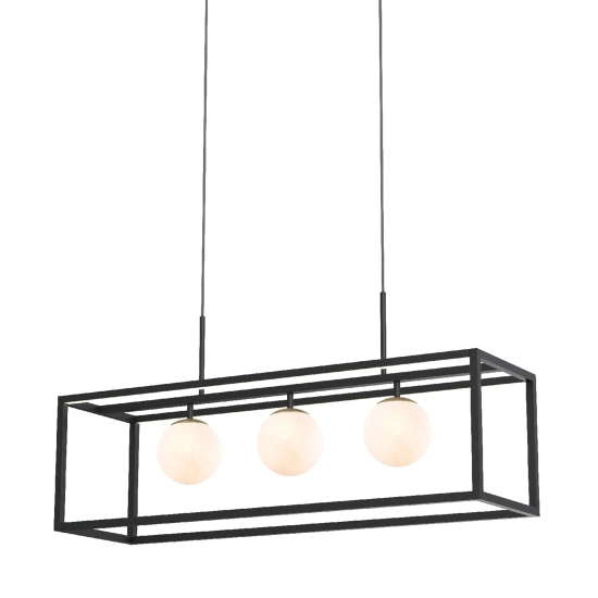 PIRO MD3115-3-3BT LAMPA WISZĄCA z pilotem CZARNA/BLACK ZUMA LINE