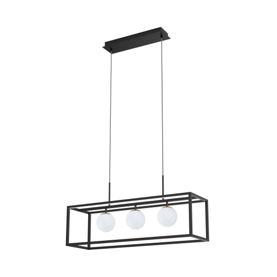 PIRO MD3115-3-3BT LAMPA WISZĄCA z pilotem CZARNA/BLACK ZUMA LINE
