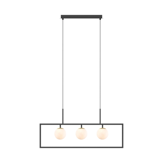 PIRO MD3115-3-3BT LAMPA WISZĄCA z pilotem CZARNA/BLACK ZUMA LINE