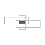 ERVI MX7907-3B-3BT LAMPA SUFITOWA z pilotem CZARNA/BLACK ZUMA LINE