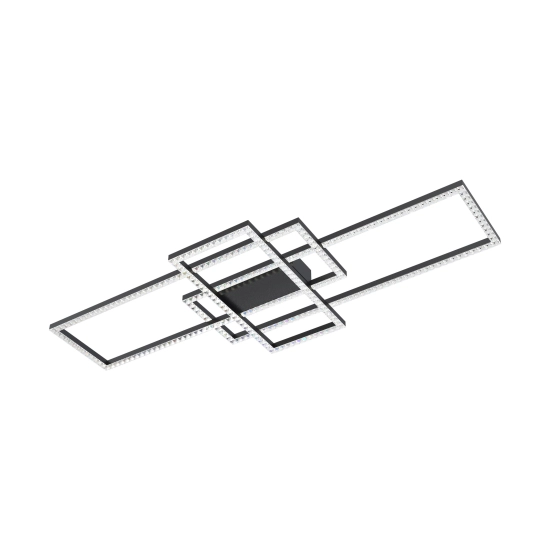 ERVI MX7907-3B-3BT LAMPA SUFITOWA z pilotem CZARNA/BLACK ZUMA LINE