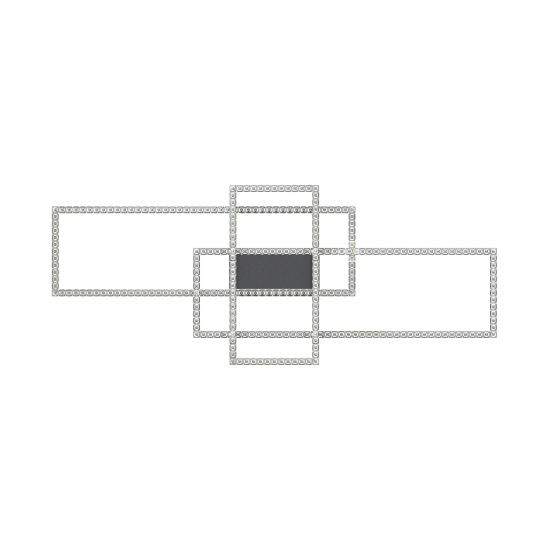 ERVI MX7907-3B-3BT LAMPA SUFITOWA z pilotem CZARNA/BLACK ZUMA LINE