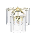 NIRA MD3523-8M-EGN LAMPA WISZĄCA ZŁOTA/GOLD ZUMA LINE