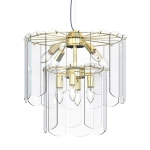 NIRA MD3523-8M-EGN LAMPA WISZĄCA ZŁOTA/GOLD ZUMA LINE