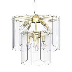 NIRA MD3523-8M-EGN LAMPA WISZĄCA ZŁOTA Zuma Line - zdjęcie produktu