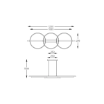 Almeria MD3913-3-3BWLT LAMPA WISZĄCA CZARNA-DREWNO/BLACK-WOOD ZUMA LINE