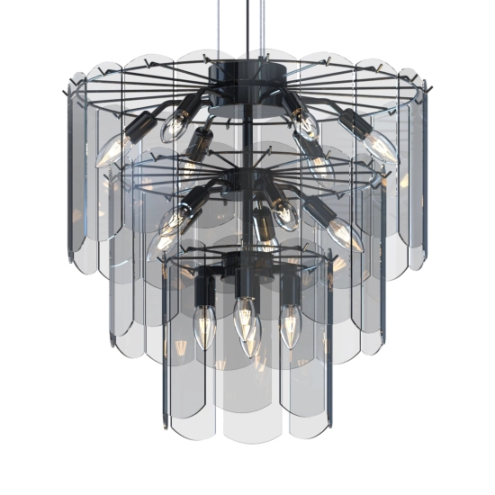 NIRA MD3523-14L-EBCN LAMPA WISZĄCA CZARNA/BLACK ZUMA LINE
