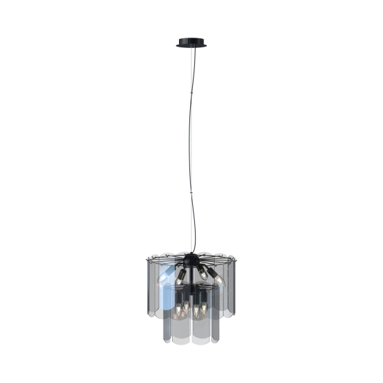 NIRA MD3523-8M-EBCN LAMPA WISZĄCA CZARNA Zuma Line - zdjęcie produktu