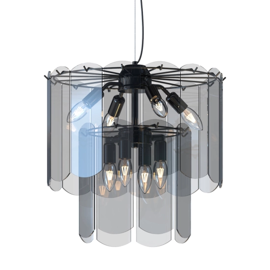 NIRA MD3523-8M-EBCN LAMPA WISZĄCA CZARNA/BLACK ZUMA LINE