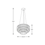Tifanny P17127-4-1GD LAMPA WISZĄCA ZUMA LINE
