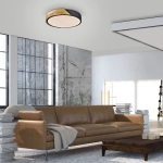 14288-18 BILA LAMPA SUFITOWA CZARNY/DREWNO Paul Neuhaus