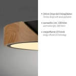 14288-18 BILA LAMPA SUFITOWA CZARNY/DREWNO Paul Neuhaus
