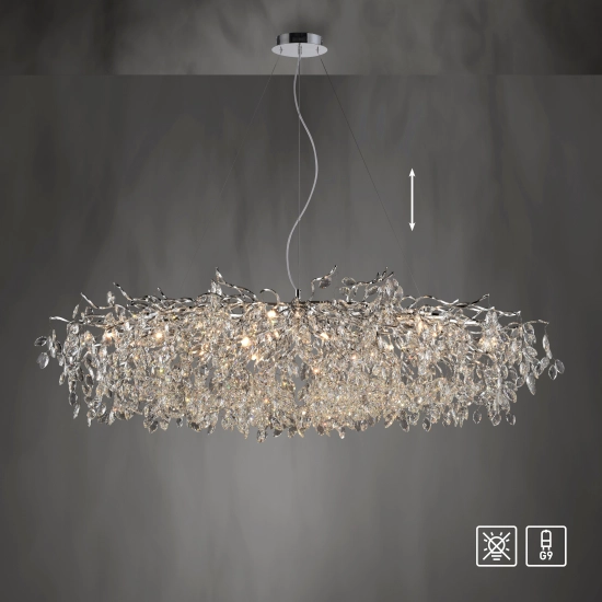 2037-17 RICICLE LAMPA WISZĄCA CHROM Paul Neuhaus