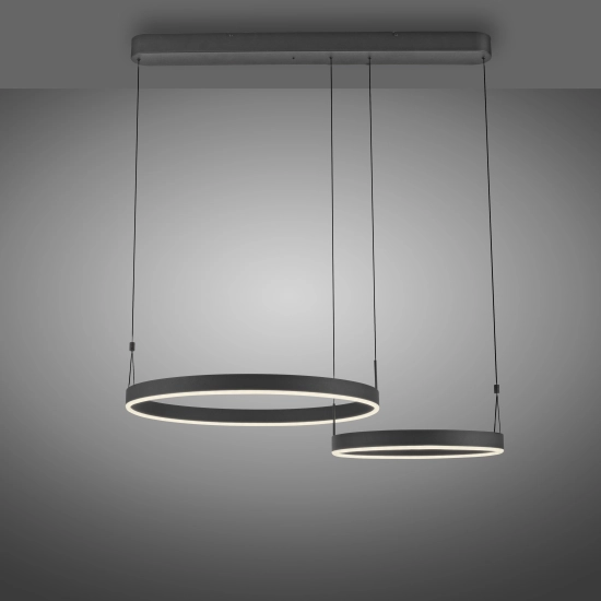 2360-18 ESKO LAMPA WISZĄCA z pilotem CZARNY Paul Neuhaus