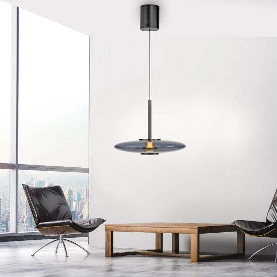 2084-15 PURE E-VITRUM LAMPA WISZĄCA SZARY Paul Neuhaus
