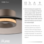 6094-97 PURE MOON LAMPA SUFITOWA BRĄZOWY Paul Neuhaus