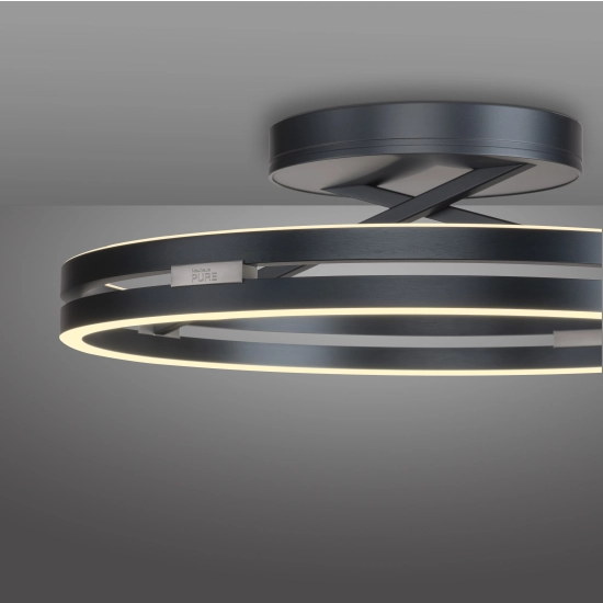 6552-15 PURE LOOP LAMPA SUFITOWA z pilotem SZARY Paul Neuhaus