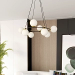 Lampa wisząca AZURA 8 BL OPAL 1295/8 EMIBIG Lighting