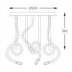 Balbo 2023573-BK Lampa sufitowa ZUMA LINE