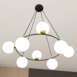 Lampa wisząca AZURA 8 BL OPAL 1295/8 EMIBIG Lighting