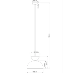 MOSAIC A 1 lampa wisząca szary beż 41648 Sigma - zdjęcie 2
