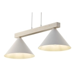 DECO 2 lampa wisząca biały/drewno bielone 41819 Sigma - biały, drewno bielone - zdjęcie 3