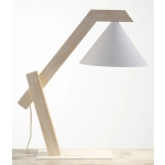 DECO lampka biały/drewno bielone 41820 Sigma - biały, drewno bielone - zdjęcie 4