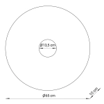 SOLE L KINKIET FI 65 miedziany 41875 Sigma - czarny tył - zdjęcie 7