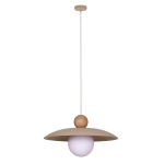 Lampa wisząca MOSAIC WOOD 1 ZWIS ciepły beż_jasny brąz 41948 Sigma - zdjęcie produktu