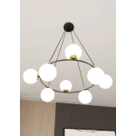 Lampa wisząca AZURA 8 BL OPAL 1295/8 EMIBIG Lighting