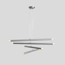 Lampa wisząca TUBO 8 Steel 1072P5 Aldex - zdjęcie dodatkowe 1