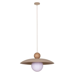 Lampa wisząca MOSAIC WOOD 1 ZWIS ciepły beż_jasny brąz 41948 Sigma - zdjęcie produktu
