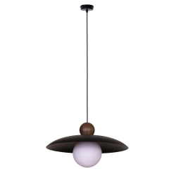Lampa wisząca MOSAIC WOOD 1 ZWIS czarny_ciemny brąz 41949 Sigma - zdjęcie produktu
